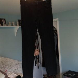 American Eagle regular rise black skinny jeans